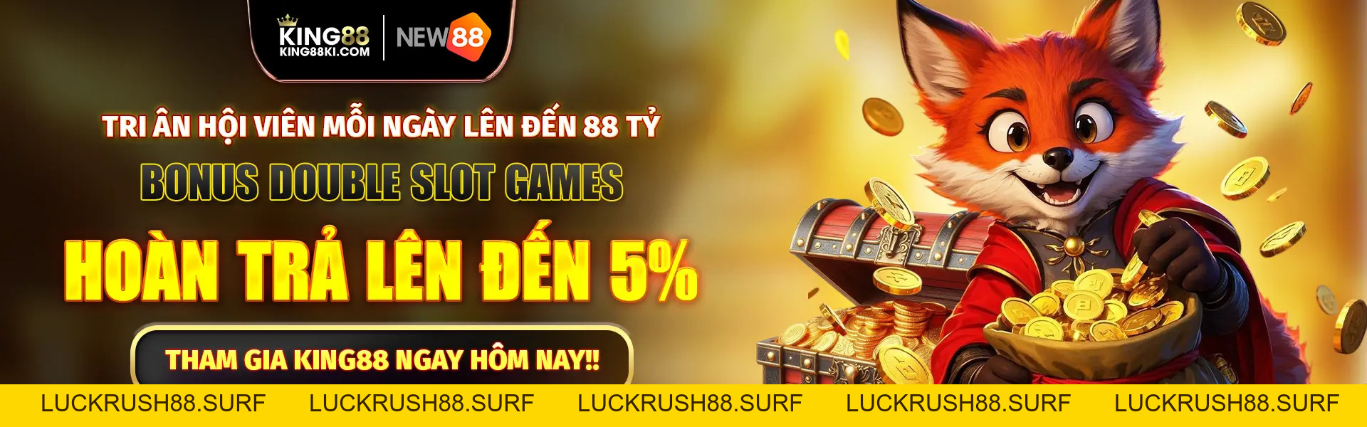 King88 - Sảnh Game Cá Cược King88 Online Uy Tín - Nhận Ngay 88K! - LUCKRUSH88.SURF